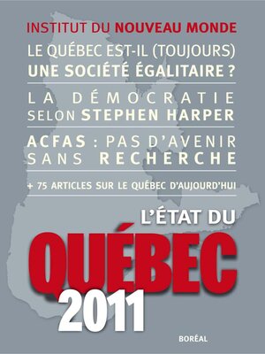 cover image of L'État du Québec 2011